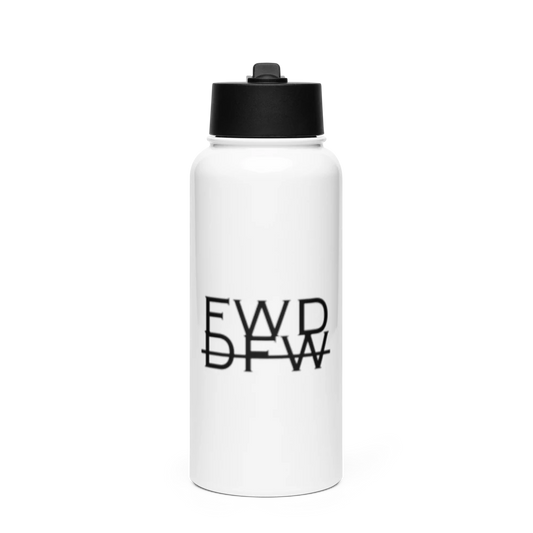 FWD Stainless Steel Water Bottle with a Straw Lid